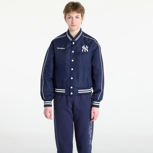  Jacket Sporty & Rich Yankees Curve Nylon Varsity Jacket Dark Navy/ White M 