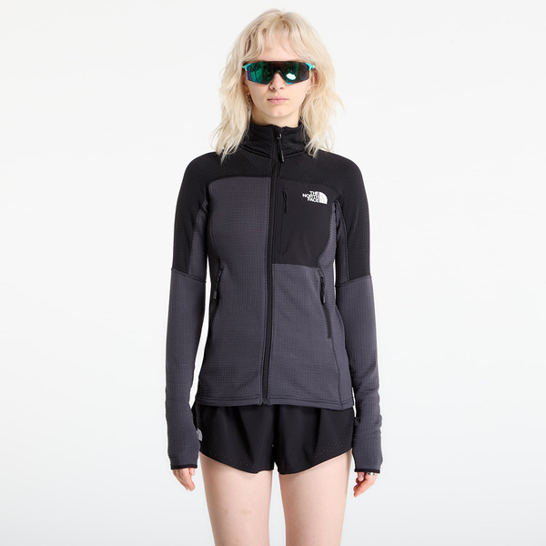  Sweatshirt The North Face Polartec Powergrid Stormgap Jacket Asphalt Grey/ Tnf Black Xs 