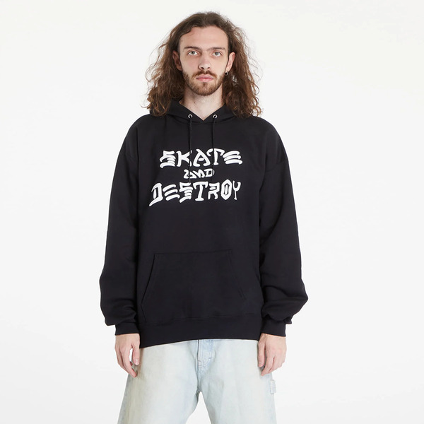  Sweatshirt Thrasher Skate And Destroy Hood Black Xl 