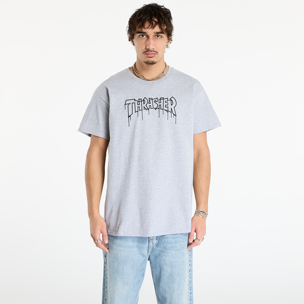  T-shirt Thrasher One-liner T-shirt Spory Grey Xl 
