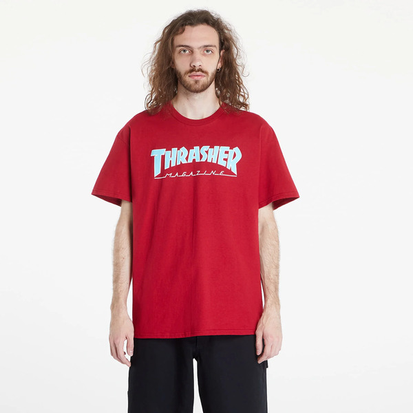  T-shirt Thrasher Outlined T-shirt Cardinal Xl 