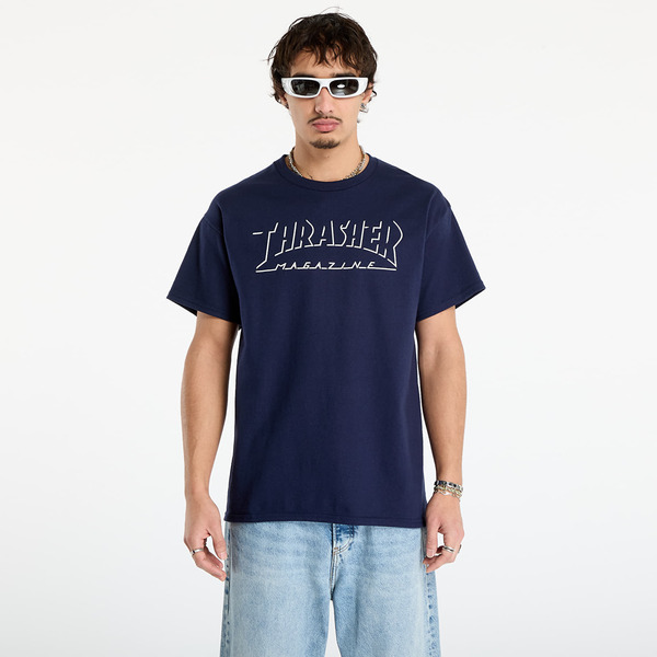  T-shirt Thrasher Shadow Mag Logo T-shirt Navy Xl 