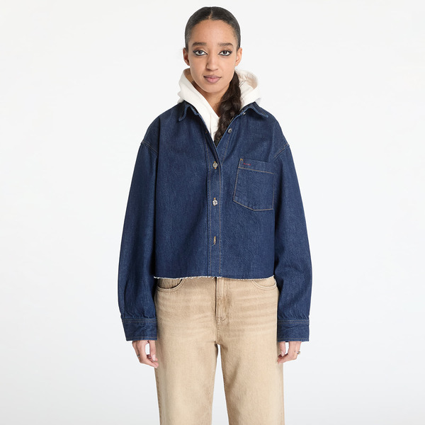  Jacket Tommy Jeans Cropped Denim Shirt Jacket Denim L 