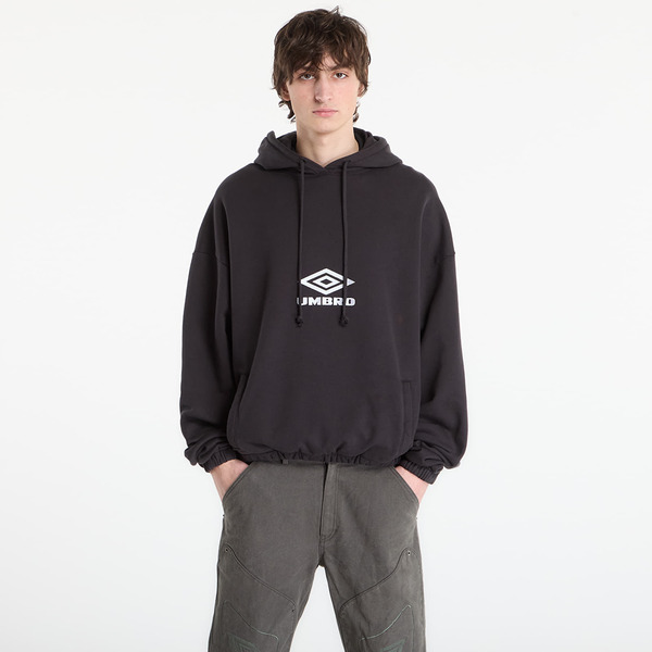  Sweatshirt Umbro By Slamjam Og Logo Mask Hoodie Washed Black L 