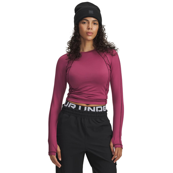  Sweatshirt Under Armour Coldgear Textured Crew Red L 