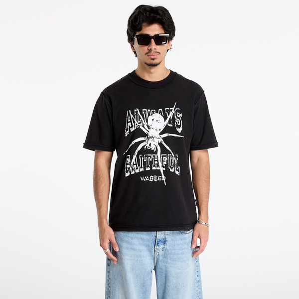  Shirt Wasted Paris M Authentic Reverse T-shirt Faded Black S 