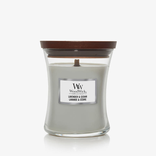  Woodwick Medium Hourglass Candle - Lavender & Cedar Universal 