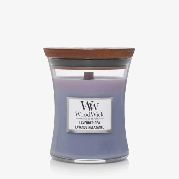  Woodwick Medium Hourglass Candle - Lavender Spa Universal 