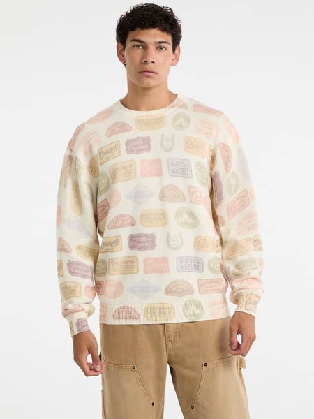  Guess Bedruckter Pullover 