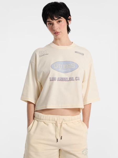 Guess Bedrucktes Cropped T-shirt 