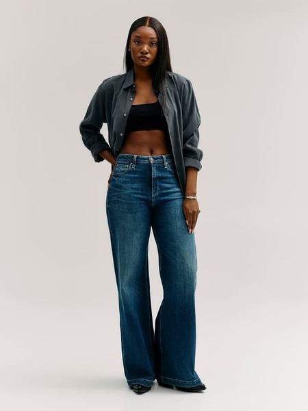  Guess Bellagio Jeans Mit Weitem Bein 