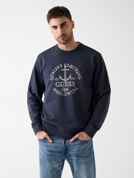  Guess Bestickter Logo-pullover 