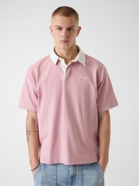  Guess Besticktes Logo Polo 