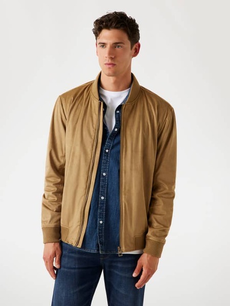  Guess Bomberjacke Velourslederimitat 
