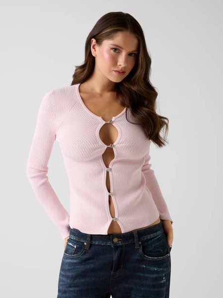  Guess Cardigan Mit Schmuckknöpfen 