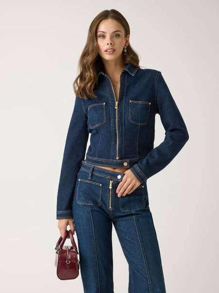  Guess Cropped-jeansjacke 