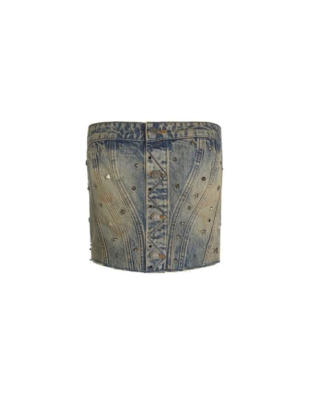  Guess Denim-bustier Mit Strass Und Nieten 