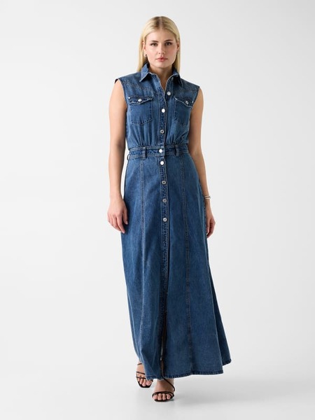  Guess Denim Maxi Dress 