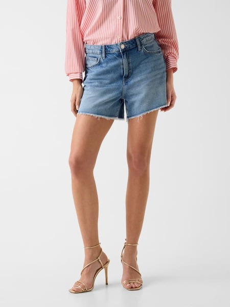  Guess Denim-shorts Mit Strasssteinen 