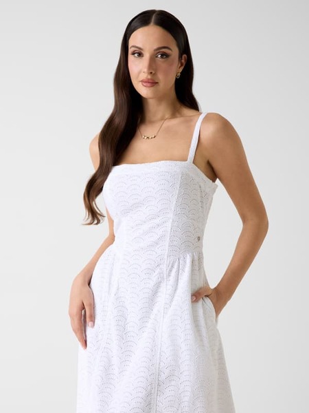  Guess Eyelets Midi Dress 
