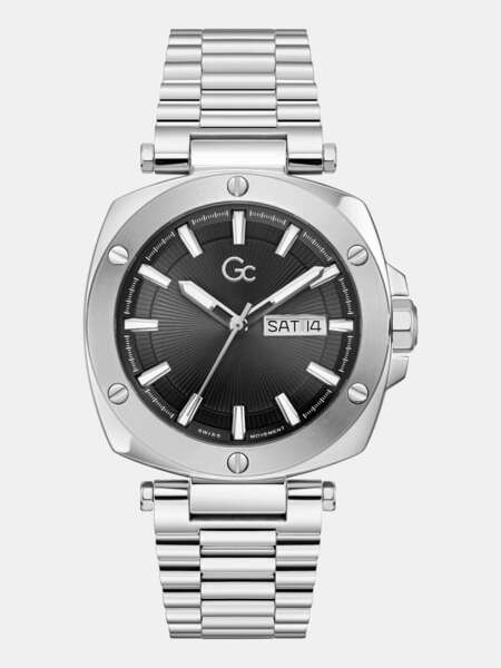  Guess Gc Edelstahl Analog-uhr 44 Mm 