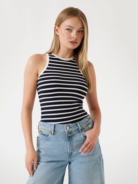  Guess Gestreiftes Strickoberteil 