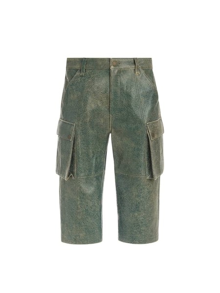  Guess High Waist Wide Leg Lederhose 