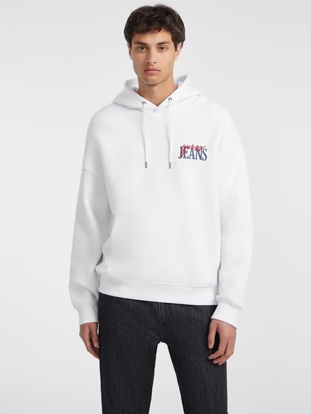  Guess Hoodie Logo-mix Auf Der Brust 