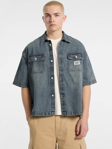 Guess Jeanshemd Im Boxy-schnitt 
