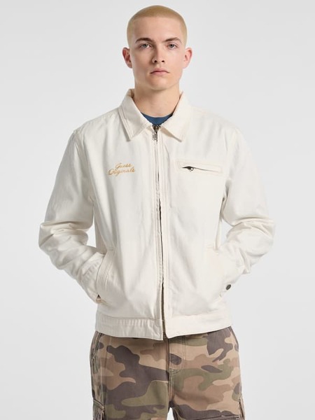  Guess Jeansjacke Mit Durchgehendem Reißverschluss 