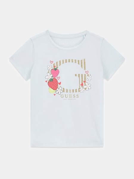 Guess Kids Bedrucktes Logo-t-shirt 