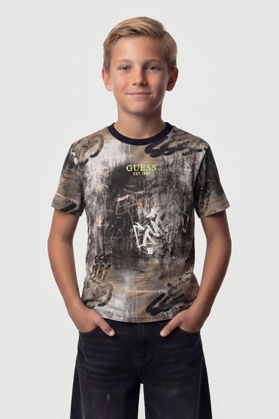  Guess Kids Gestreiftes T-shirt 