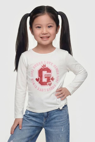  Guess Kids Glitzer-logo-t-shirt 
