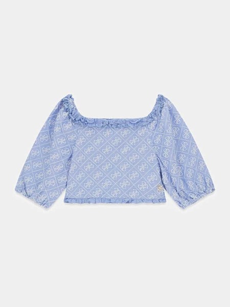  Guess Kids Off-shoulder Logo-top 