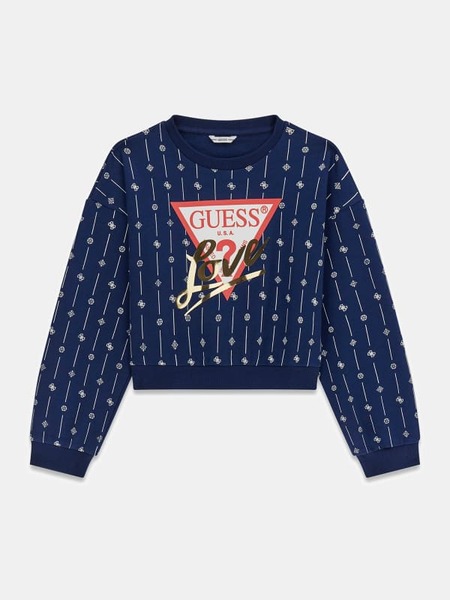  Guess Kids Sweatshirt Mit Aufgedrucktem Logo 