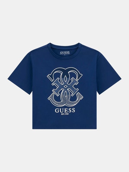  Guess Kids T-shirt Mit Strassstein-logo 
