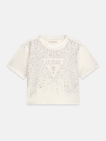  Guess Kids T-shirt Mit Strassstein-logo 