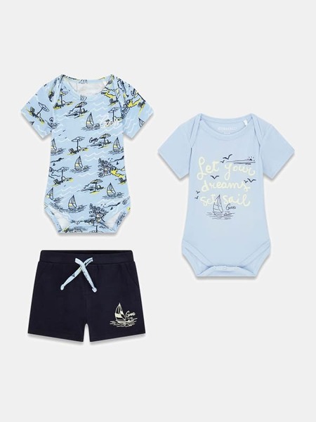  Guess Kids Weste, Body Und Shorts Set 