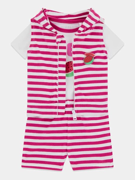  Guess Kids Weste, Body Und Shorts Set 