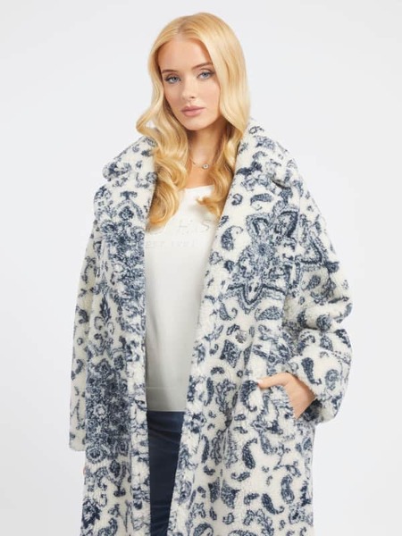  Guess Kunstpelz-mantel Bandana-print 