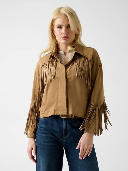  Guess Kurze Jacke Mit Fransen 