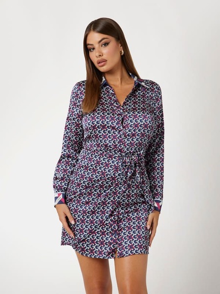  Guess Kurzes Kleid Allover-print 