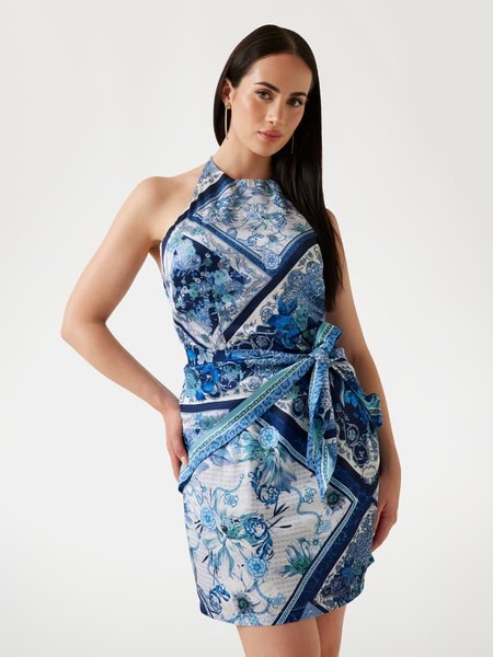  Guess Kurzes Kleid Foulard-print 