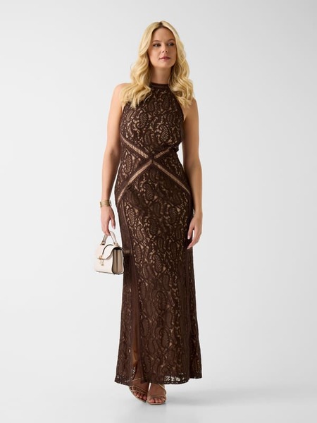  Guess Langes Kleid Aus Spitze 