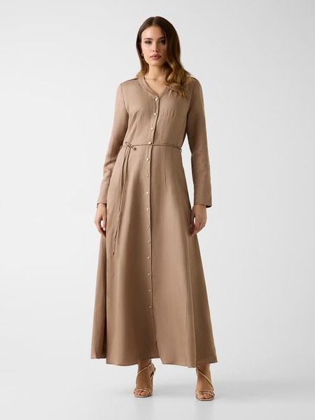  Guess Leinen-mix Maxikleid 