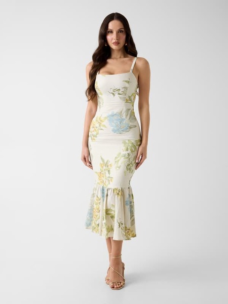  Guess Leinenmischung Dress 