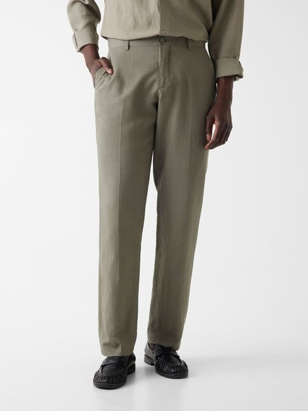  Guess Linen-blend Slim Pants 