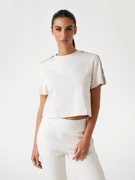  Guess Logo-tape Cropped T-shirt 