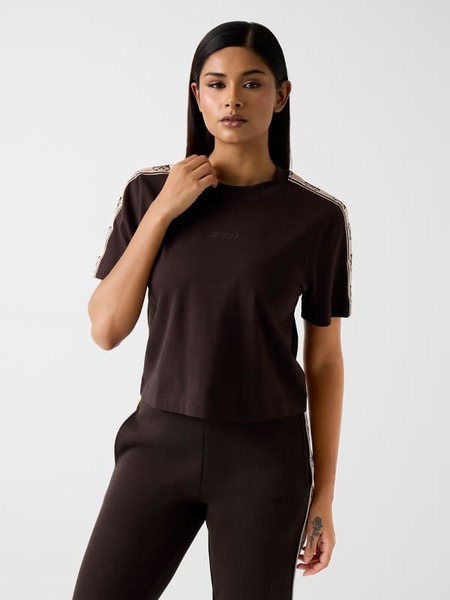  Guess Logo-tape Cropped T-shirt 