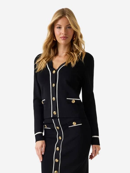  Guess Marciano Strickjacke Mit Schmuckknöpfen 